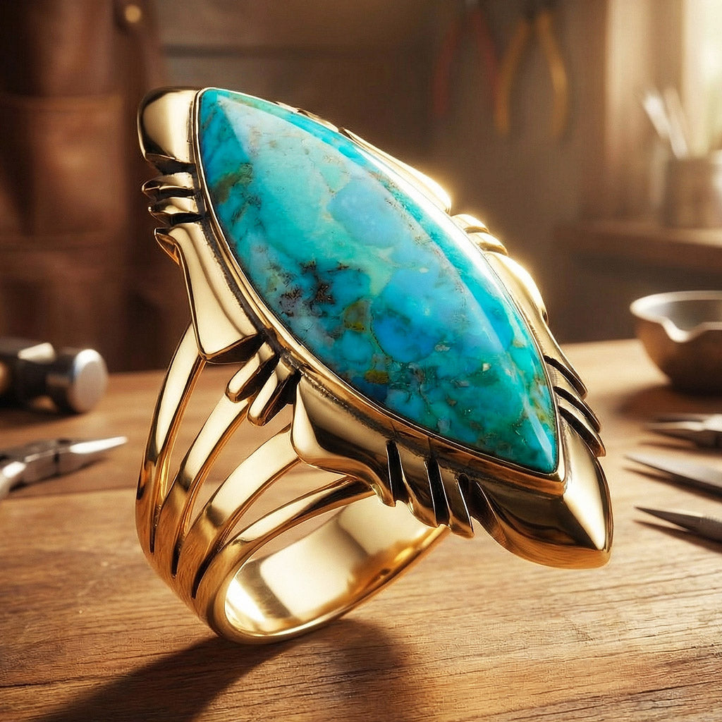 Turquoise Ring GoldCopper™ R2023-GB-C75