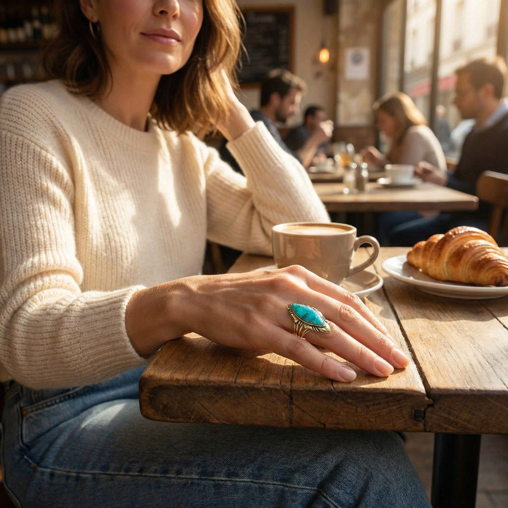 Turquoise Ring GoldCopper™ R2023-GB-C75