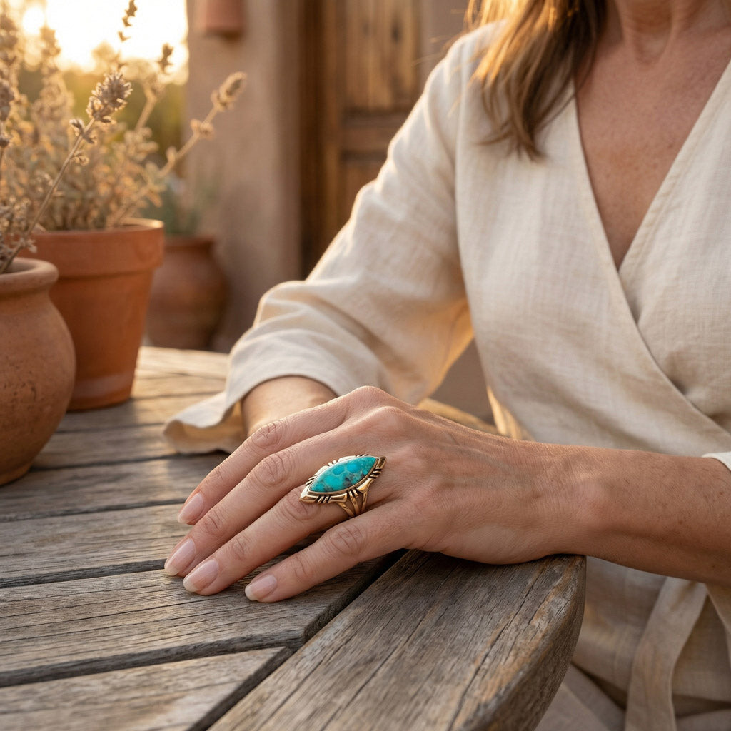 Turquoise Ring GoldCopper™ R2023-GB-C75