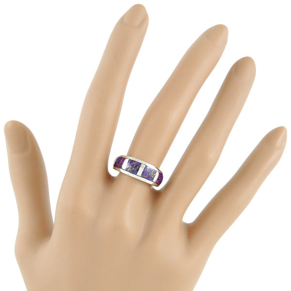 Purple Turquoise Ring Sterling Silver R2025-C07