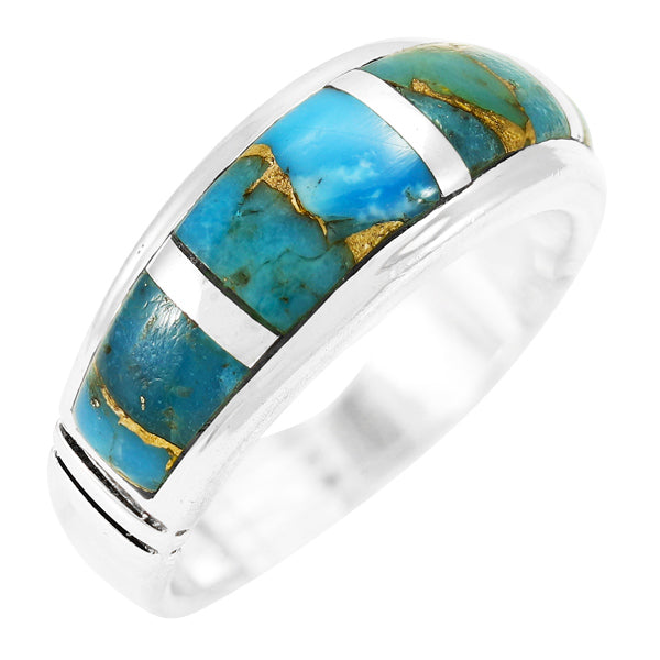 Matrix Turquoise Ring Sterling Silver R2025-C84