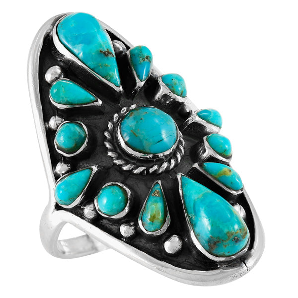 Turquoise Ring Sterling Silver R2034-C75