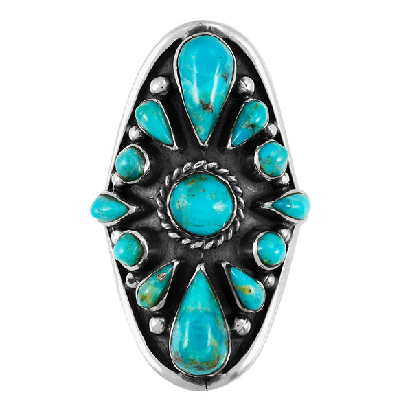 Turquoise Ring Sterling Silver R2034-C75