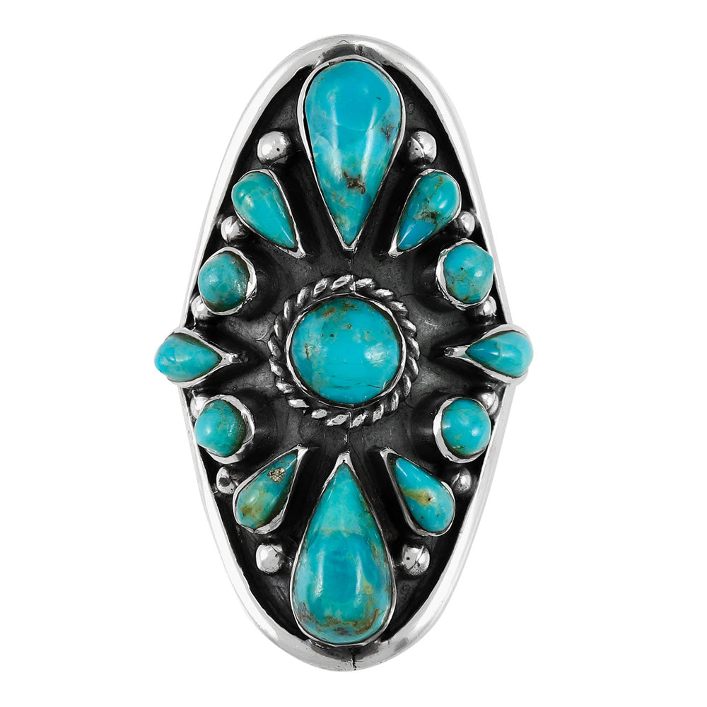 Turquoise Ring SilverBronzé R2034-SB-C75