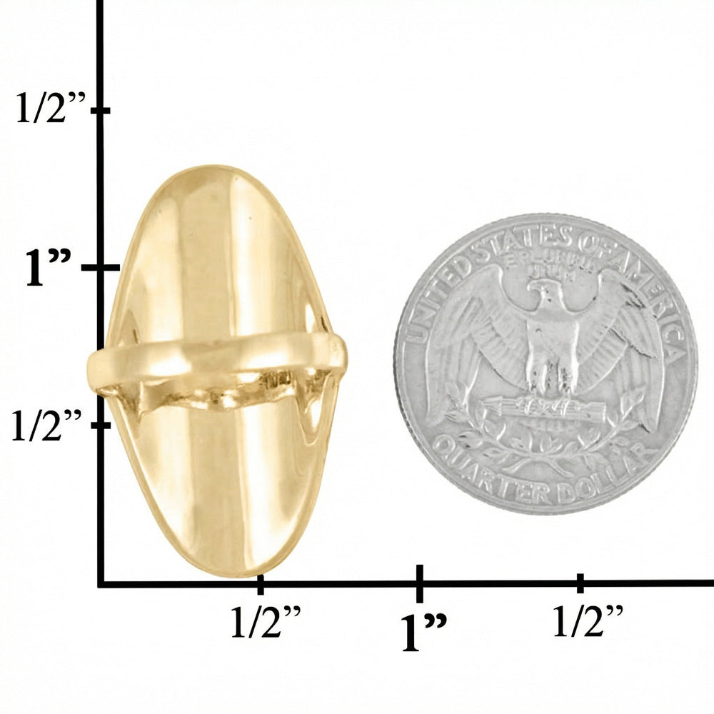 Turquoise Ring GoldBrass R2034-GB-C75