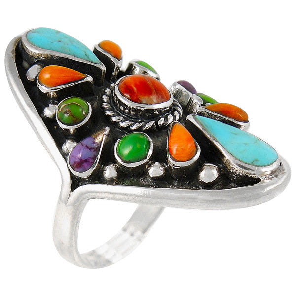 Multicolor Ring Sterling Silver R2034-C70