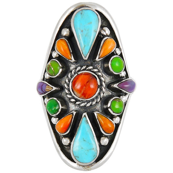 Multicolor Ring Sterling Silver R2034-C70