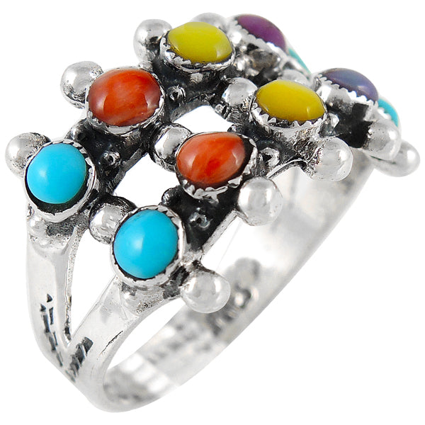 Multicolor Ring Sterling Silver R2035-C71