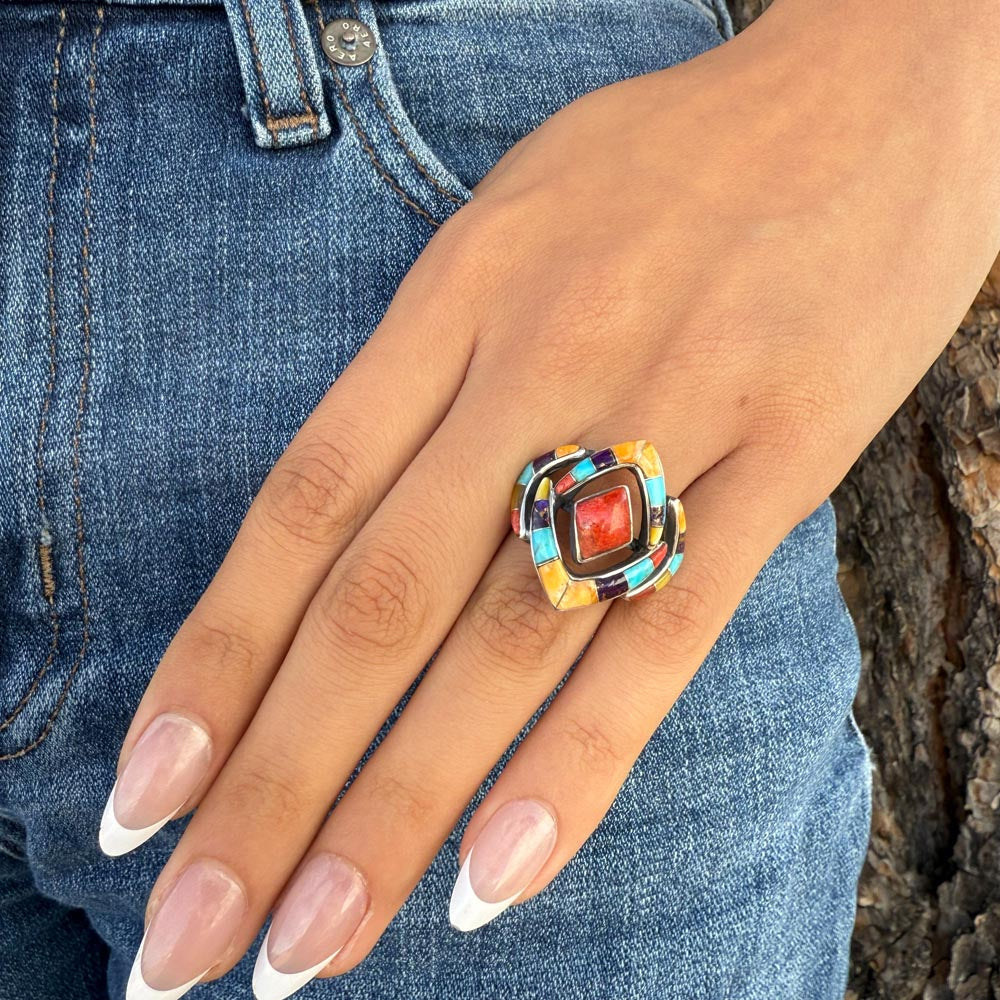 Multicolor Ring Sterling Silver R2040-C00