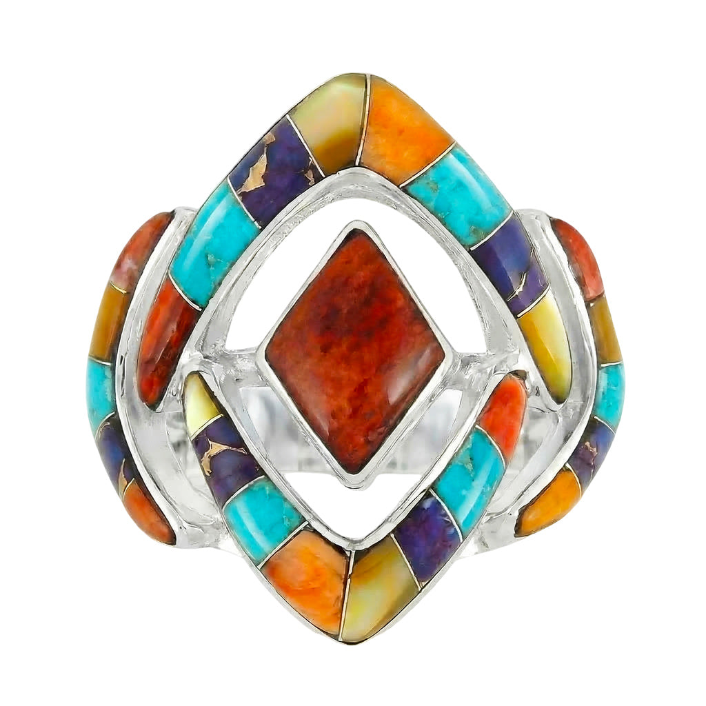 Multicolor Ring Sterling Silver R2040-C00