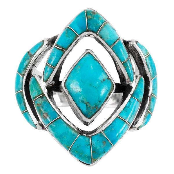 Turquoise Ring Sterling Silver R2040-C05