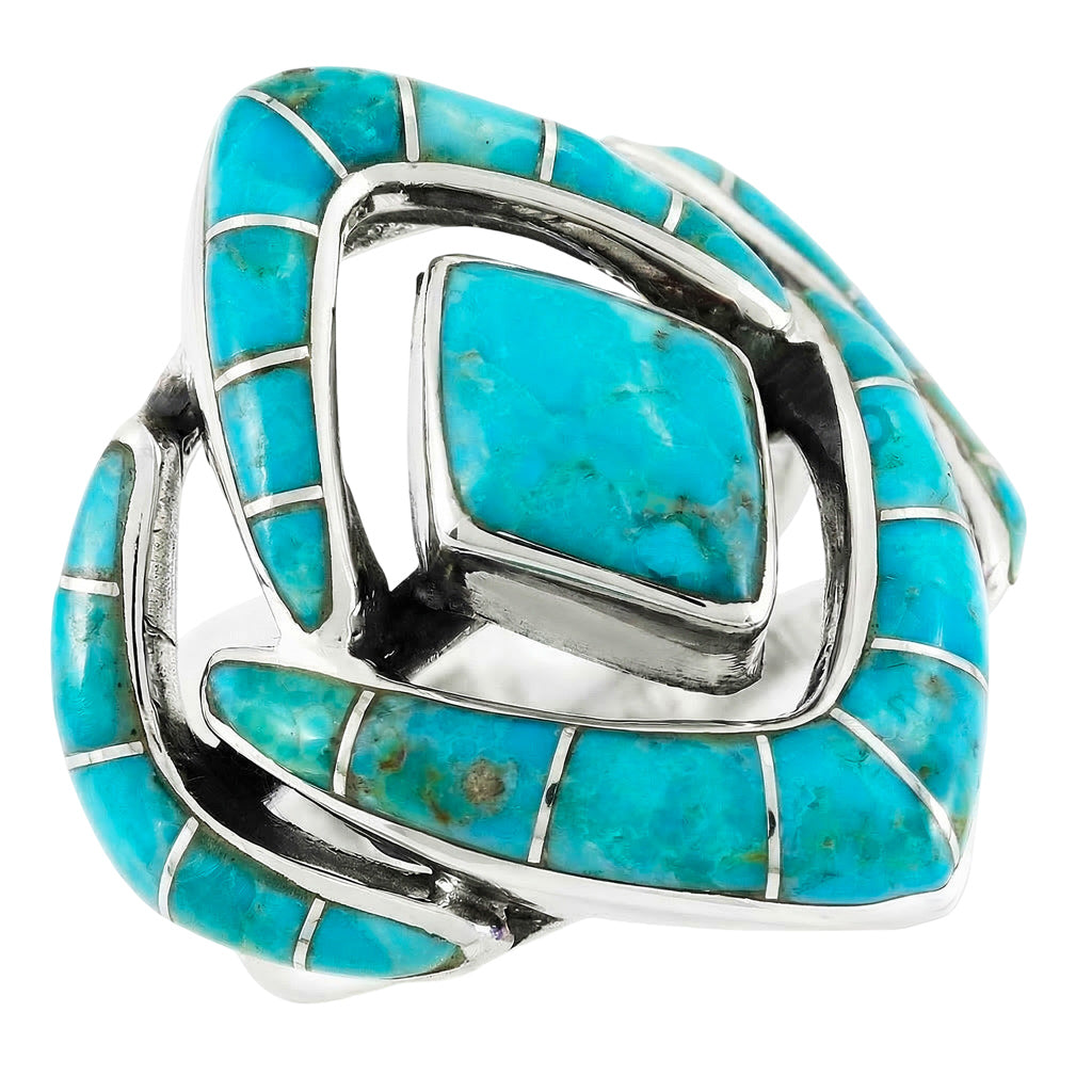 Turquoise Ring Sterling Silver R2040-C05