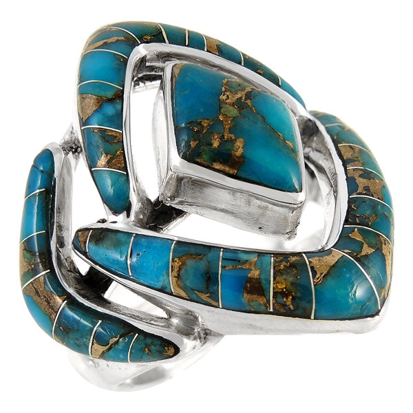 Matrix Turquoise Ring Sterling Silver R2040-C84