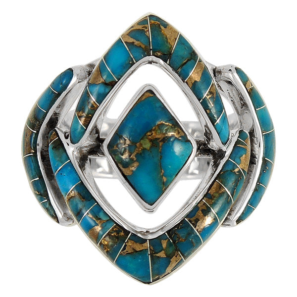 Matrix Turquoise Ring Sterling Silver R2040-C84