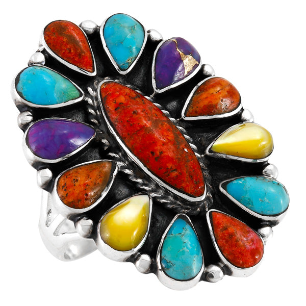 Multicolor Ring Sterling Silver R2041-C71