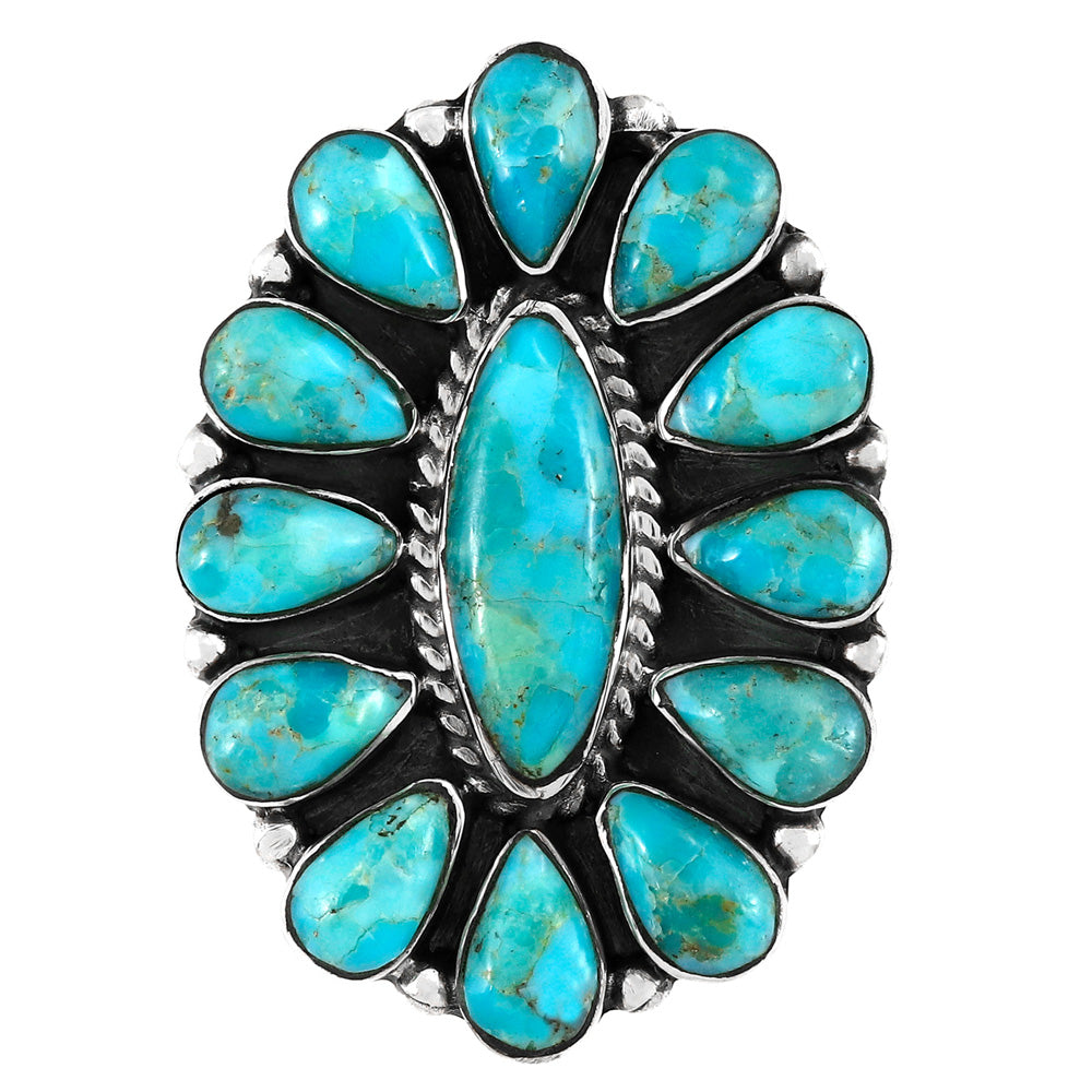 FINAL CLEARANCE - Turquoise Ring SilveryCopper™ R2041-SB-C75