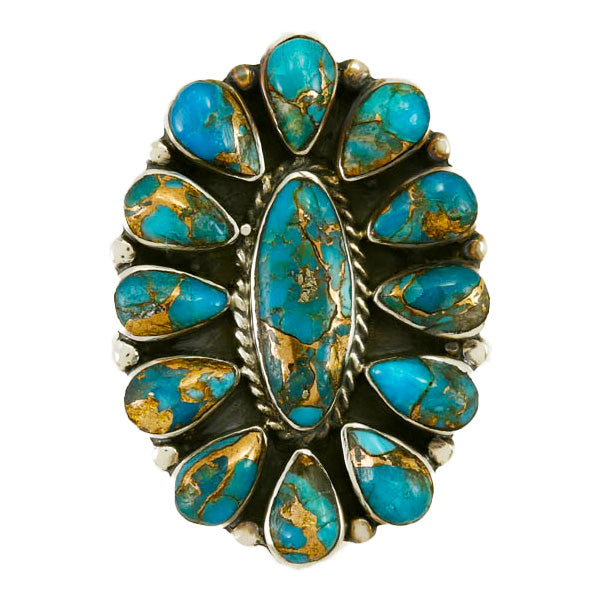 Matrix Turquoise Ring Sterling Silver R2041-C84