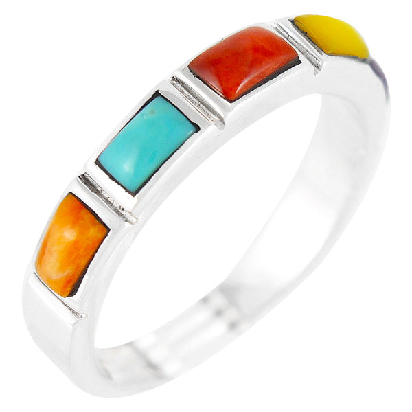 Multicolor Stackable Ring Sterling Silver R2232-C71