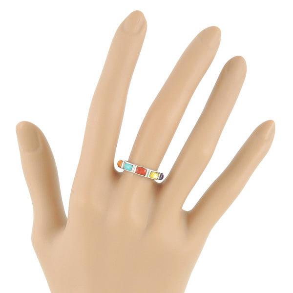 Multicolor Stackable Ring Sterling Silver R2232-C71