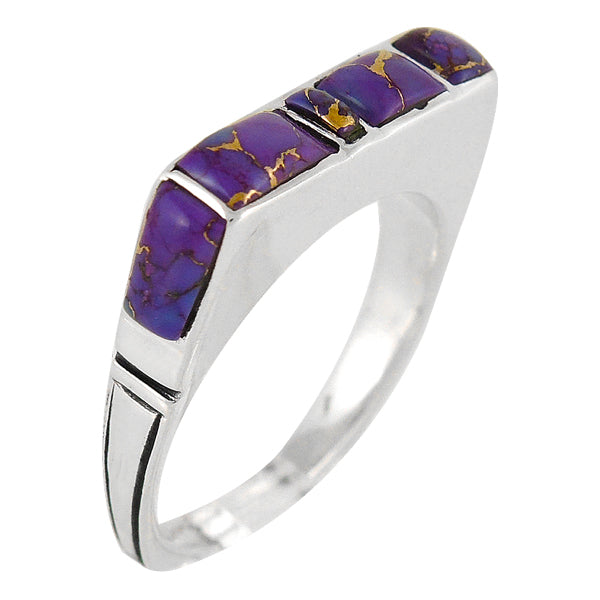 Purple Turquoise Ring Sterling Silver R2067-C77