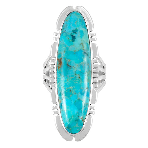 Turquoise Ring Sterling Silver R2096-LG-C75