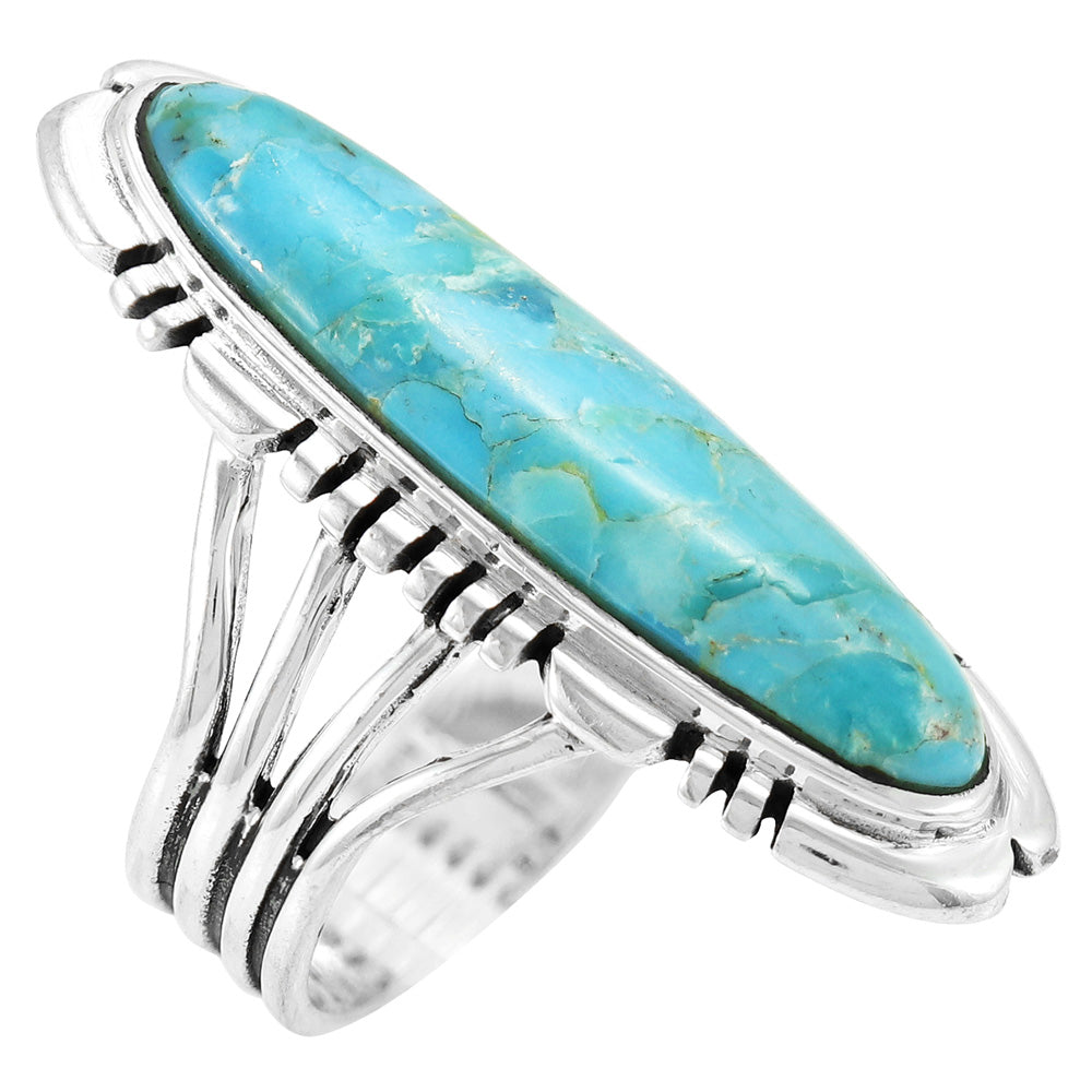 Turquoise Ring SilverBronzé R2096-LG-SB-C75