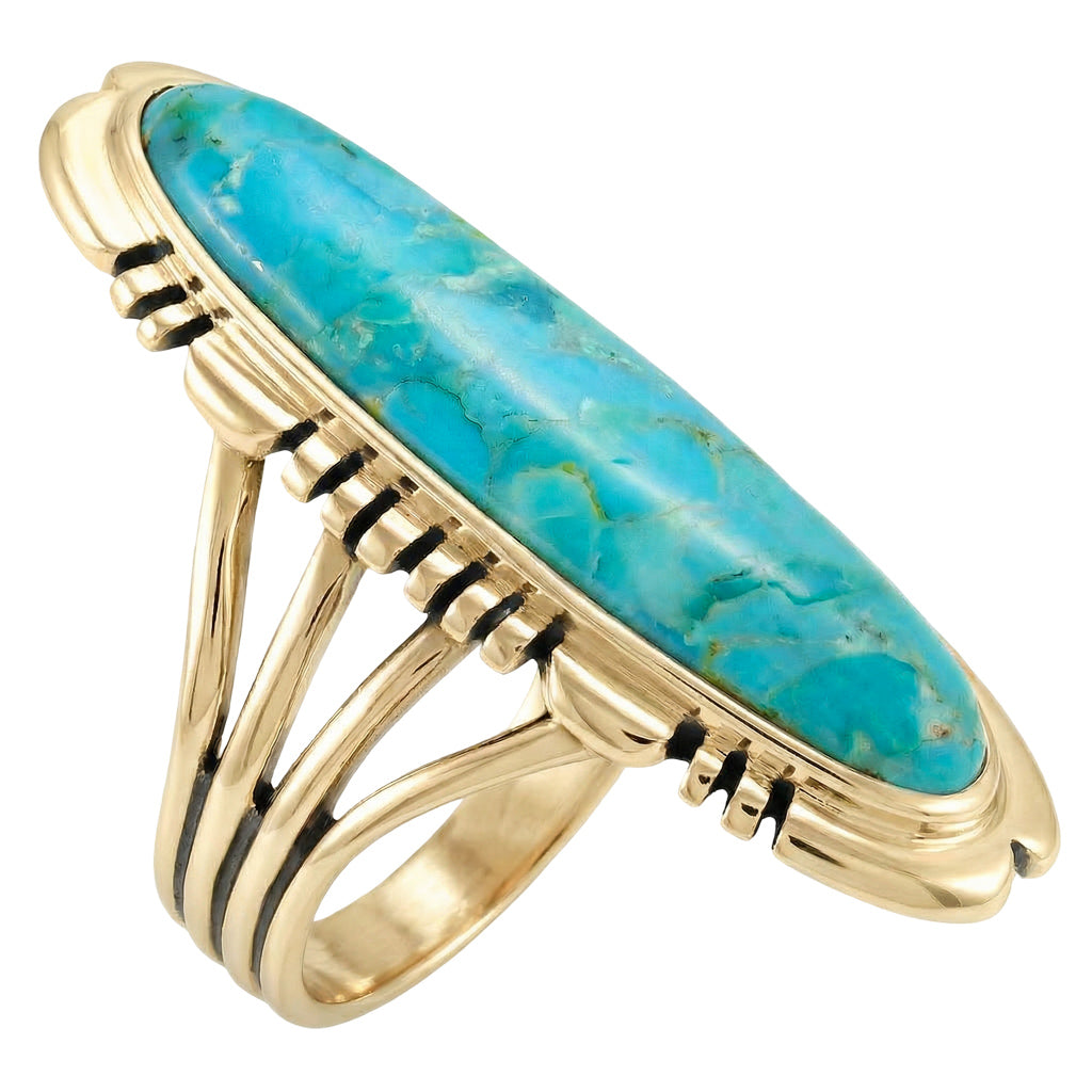 Turquoise Ring GoldCopper™ R2096-LG-GB-C75