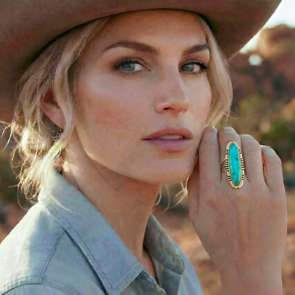 Turquoise Ring GoldCopper™ R2096-LG-GB-C75