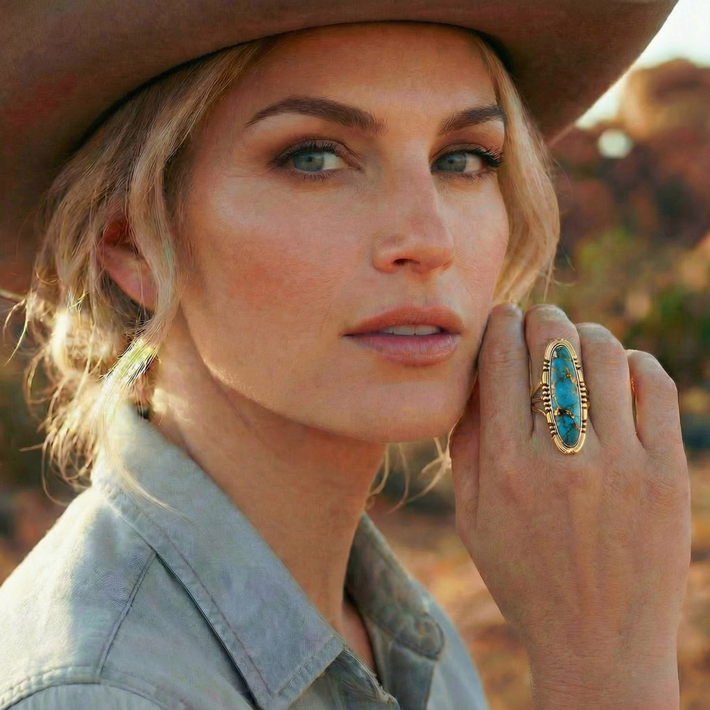 Matrix Turquoise Ring GoldCopper™ R2096-LG-GB-C84