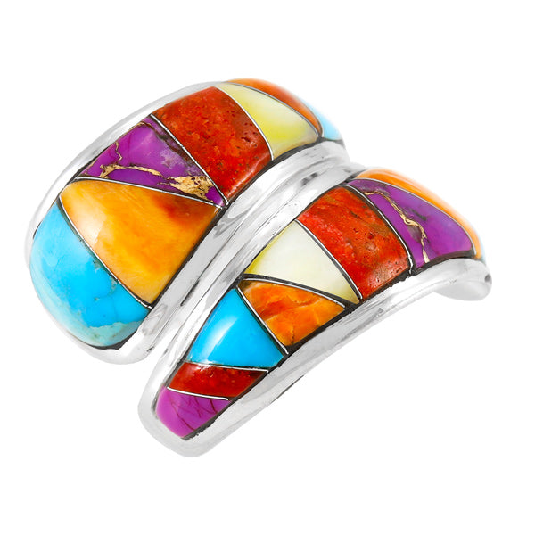 Multi-Gemstone Ring Sterling Silver R2150-C01