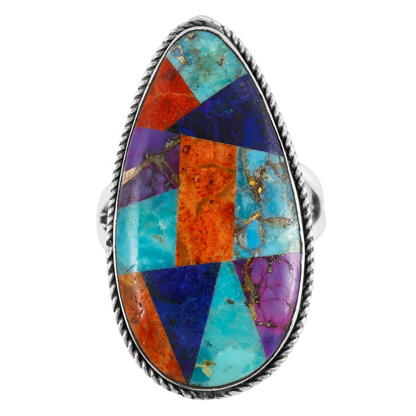 Multicolor Ring Sterling Silver R2219-C01