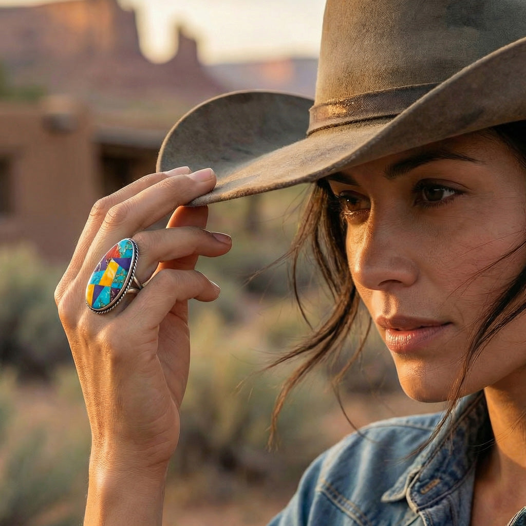 Multicolor Ring Sterling Silver R2219-C01