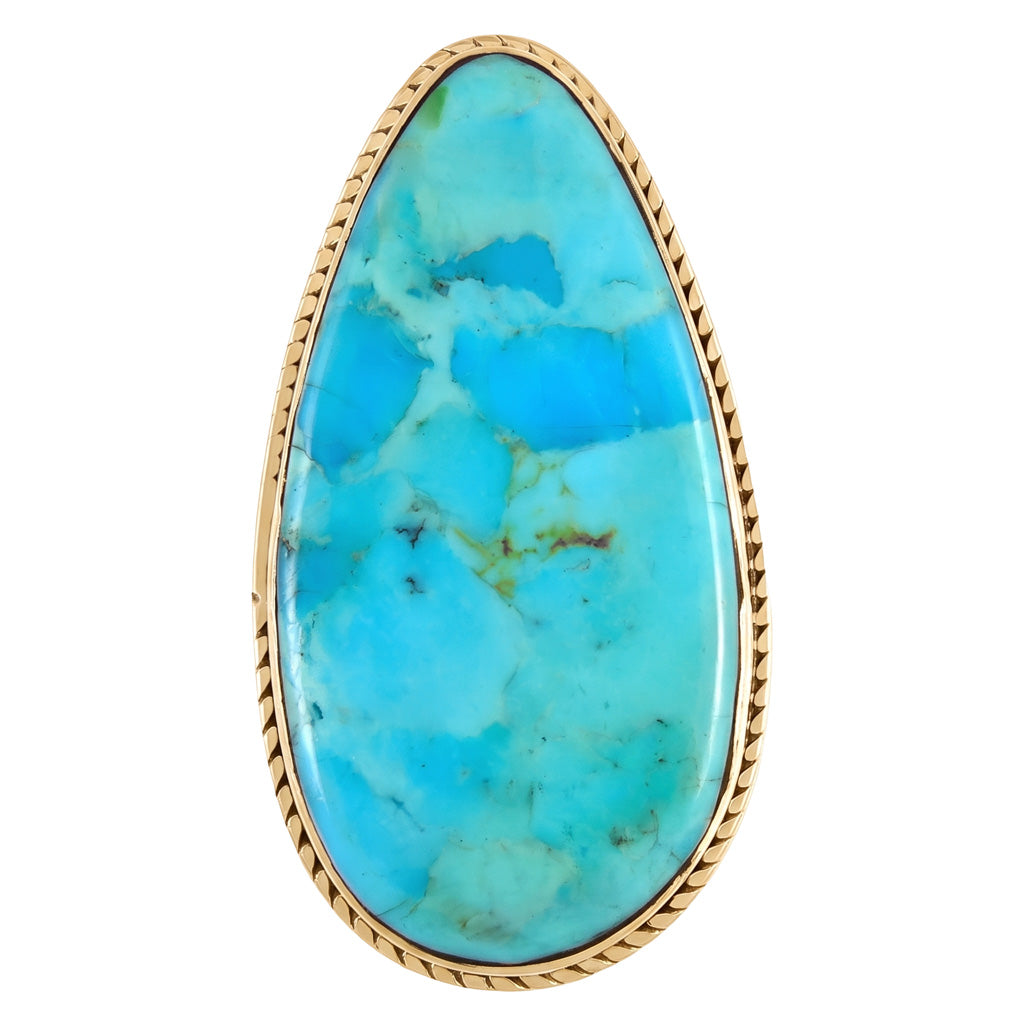 Turquoise Ring GoldCopper R2219-GB-C75