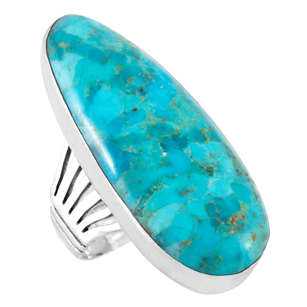 Turquoise Ring Sterling Silver R2220-C75