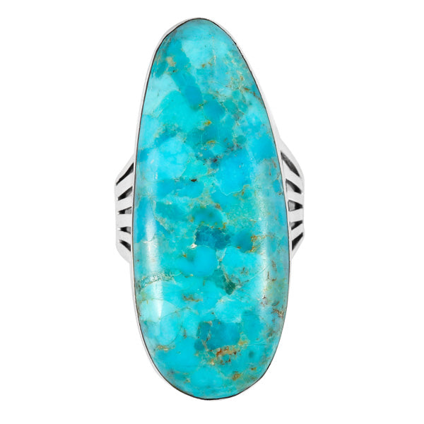 Turquoise Ring Sterling Silver R2220-C75