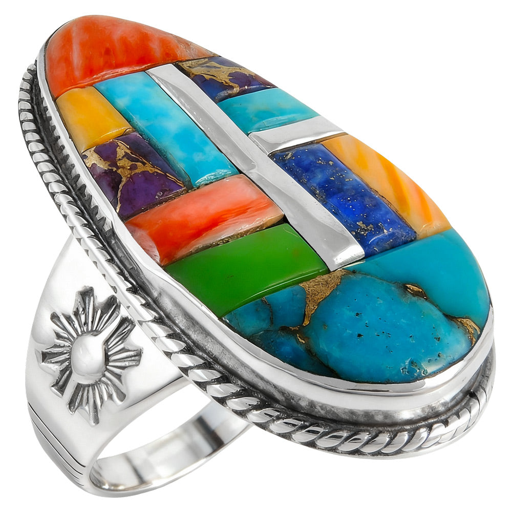 Multicolor Ring Sterling Silver R2230-C51
