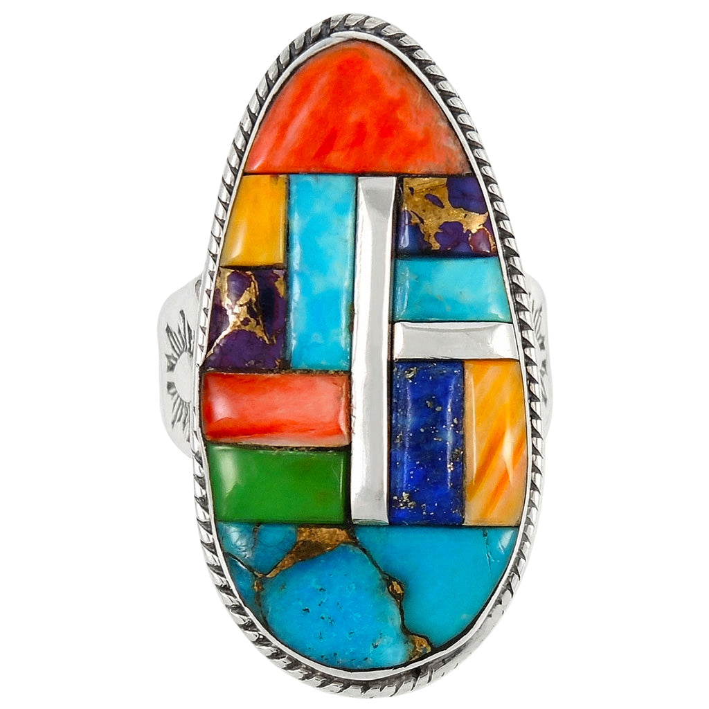 Multicolor Ring Sterling Silver R2230-C51