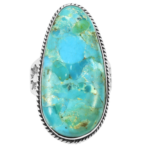 Turquoise Ring Sterling Silver R2230-C75