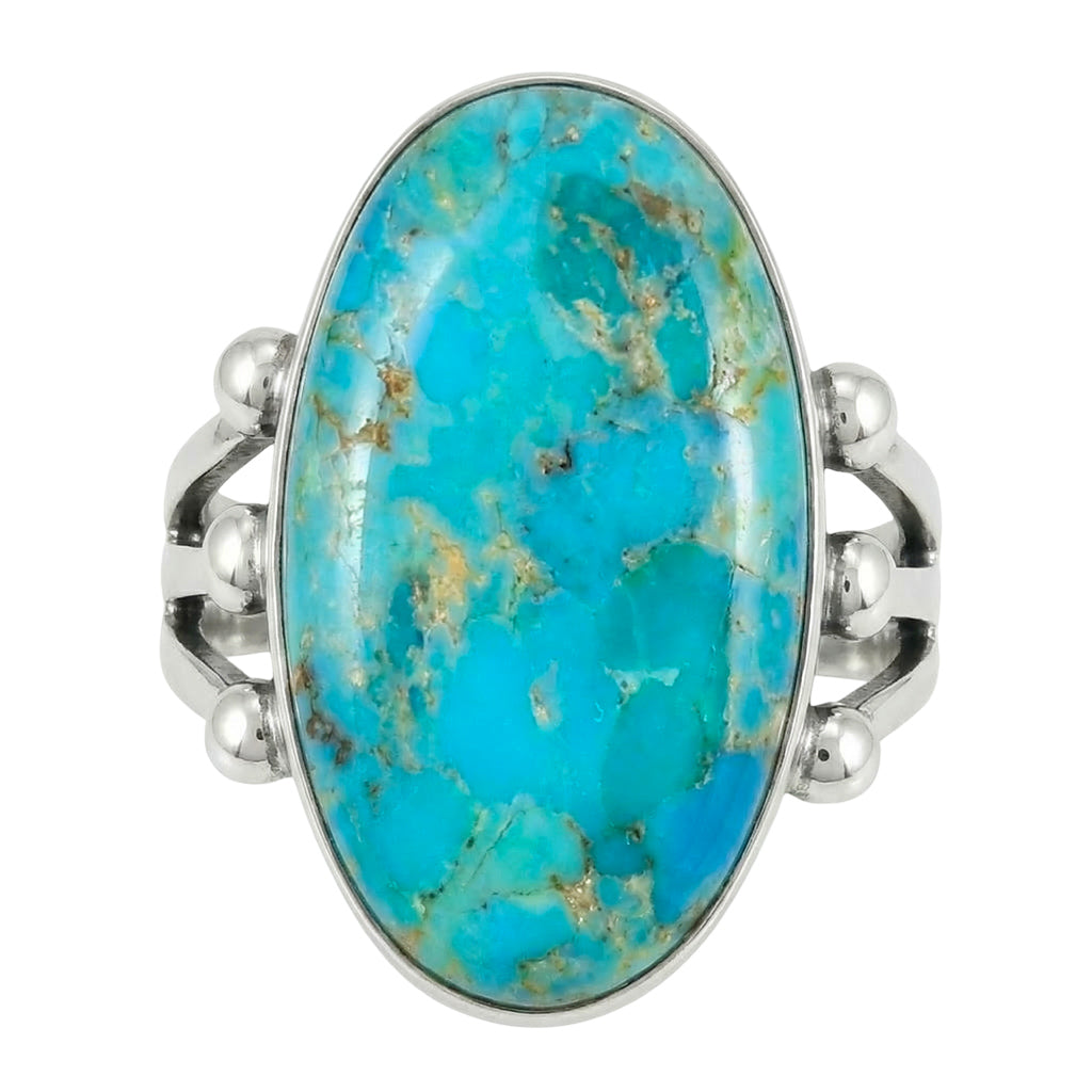 Turquoise Ring Sterling Silver R2242-LG-C75