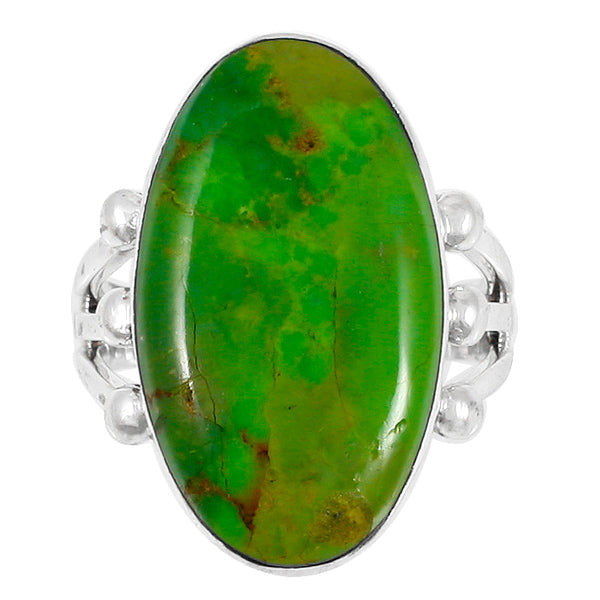 Green Turquoise Ring Sterling Silver R2242-LG-C76