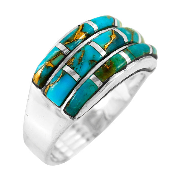 Matrix Turquoise Ring Sterling Silver R2245-C84