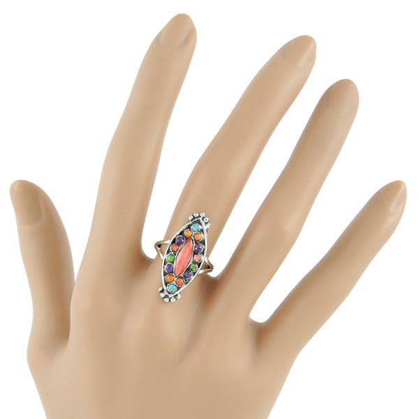 Multicolor Ring Sterling Silver R2250-C71