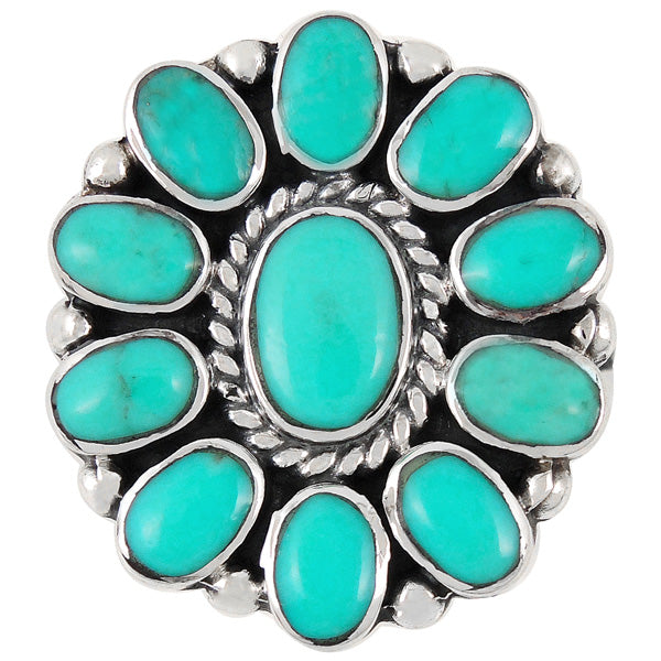 Turquoise Ring Sterling Silver R2259-C75