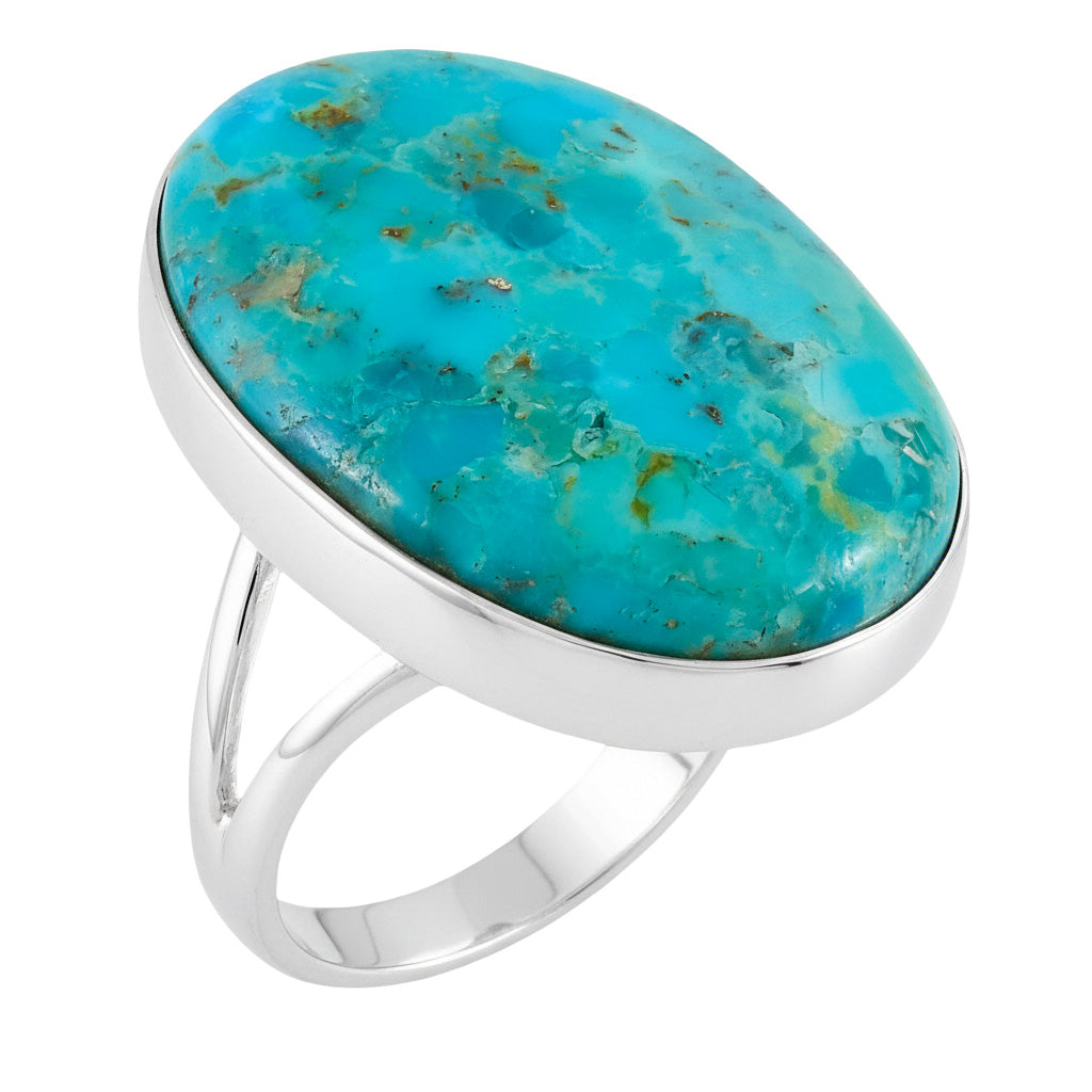 FINAL CLEARANCE - Turquoise Ring SilveryCopper™ R2260-SB-C75