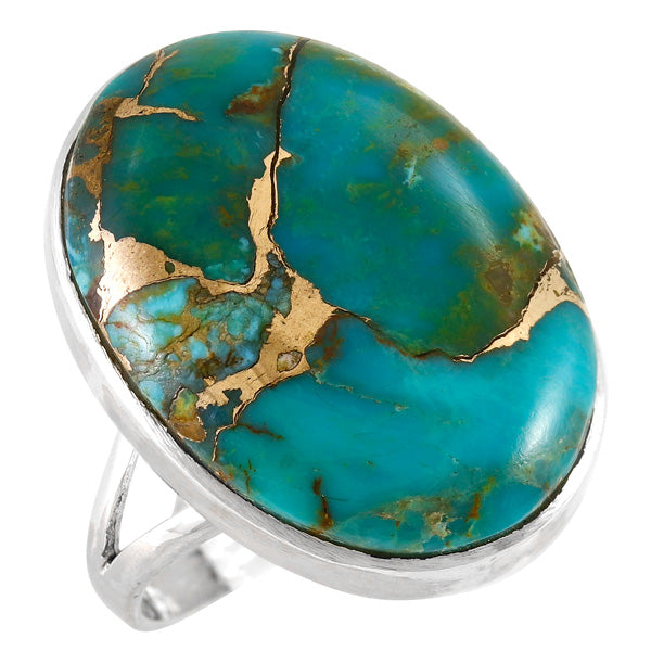 Matrix Turquoise Ring Sterling Silver R2260-C84