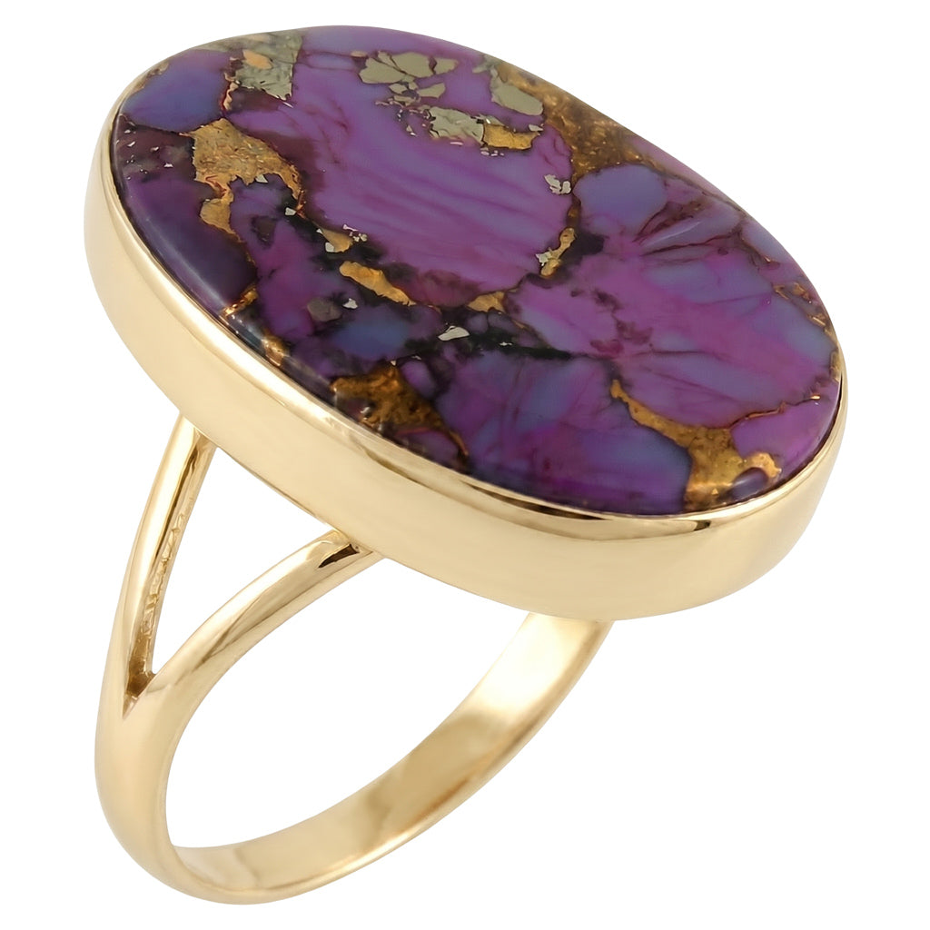 Purple Turquoise Ring GoldCopper™ R2260-GB-C77