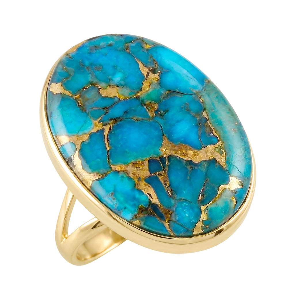 Matrix Turquoise Ring GoldCopper™ R2260-GB-C84