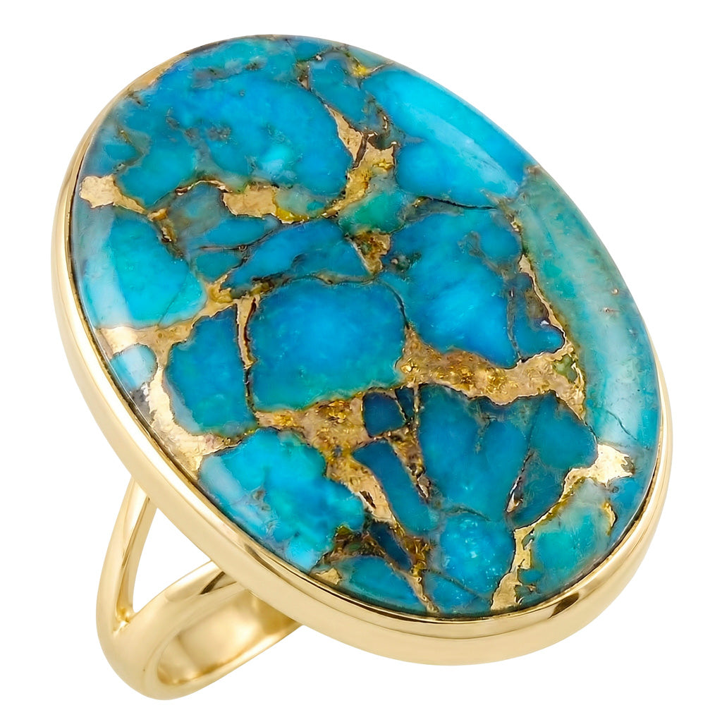 Matrix Turquoise Ring GoldCopper™ R2260-GB-C84