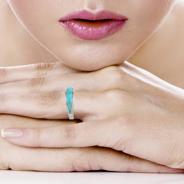 Turquoise Ring Sterling Silver R2264-C05