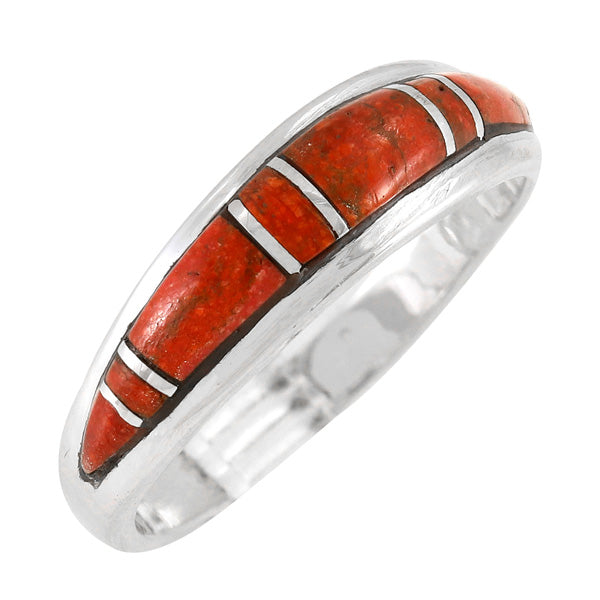 Coral Ring Sterling Silver R2264-C74